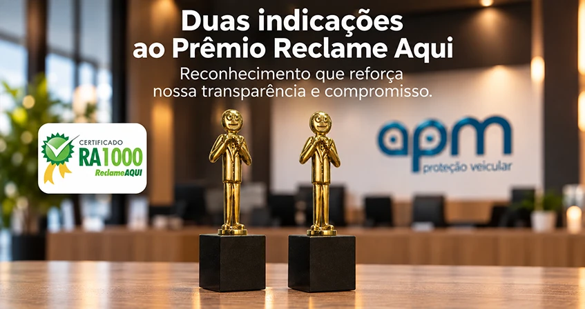 Selo RA1000 no Reclame Aqui da APM Brasil