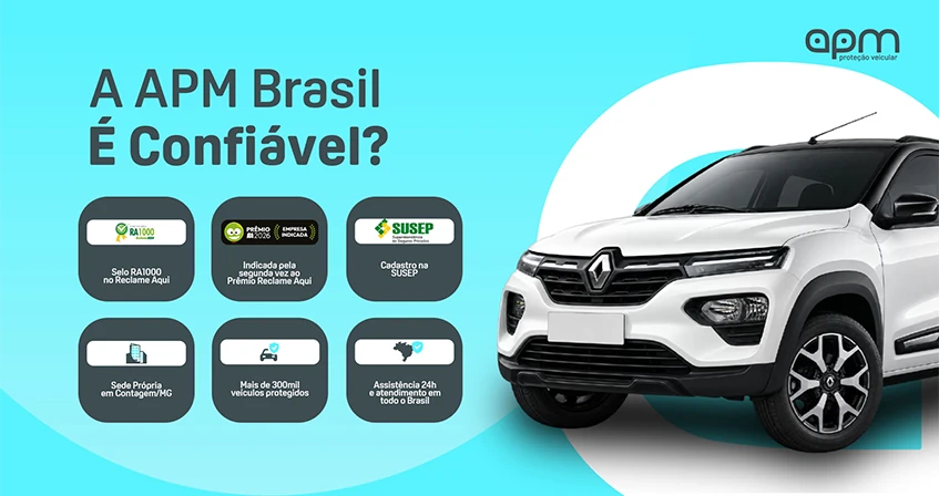 APM Brasil é confiável: Selo RA1000, indicações ao Prêmio RA, sede em Contagem e cadastro SUSEP