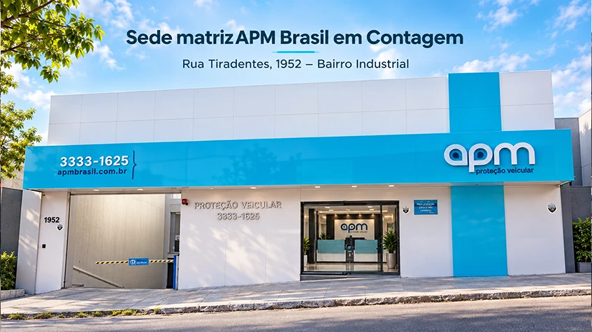 Sede matriz APM Brasil na Rua Tiradentes, Bairro Industrial, Contagem