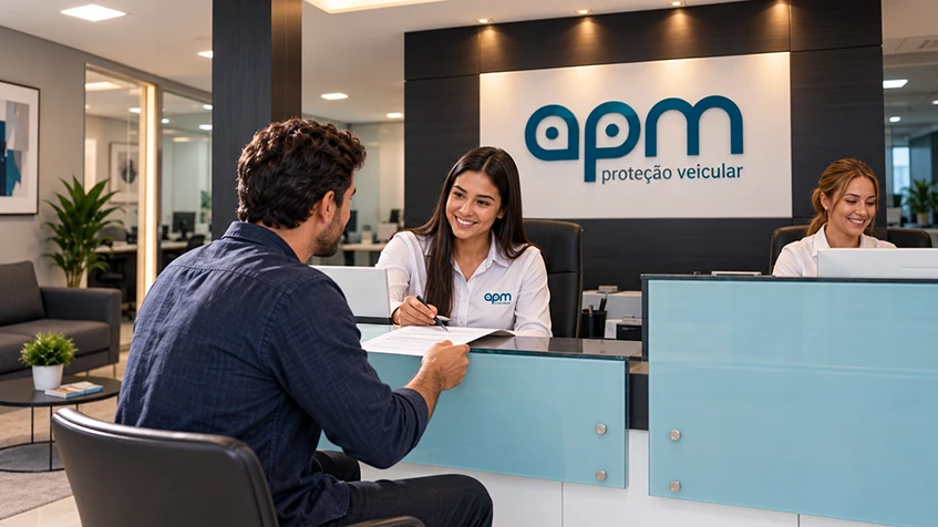 Atendimento presencial APM Brasil Seguro veicular Contagem